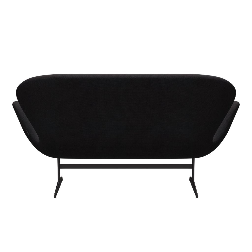 Fritz Hansen Swan Sofa 2-Sitzer, Warm Graphit/Sunniva Schwarz (683)