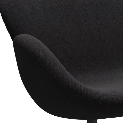 Fritz Hansen Swan Sofa 2-Sitzer, Warm Graphit/Sunniva Schwarz (683)