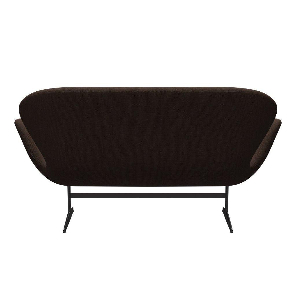 Fritz Hansen Swan Sofa 2-Sitzer, Warm Graphite/Sunniva Black/Chestnut