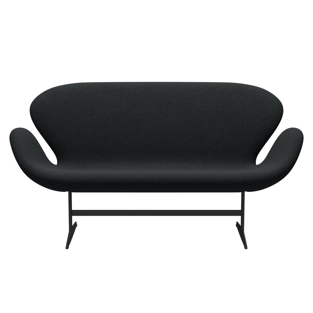 Fritz Hansen Swan Sofa 2-Sitzer, Warm Graphite/Sunniva Black/Dark Grey