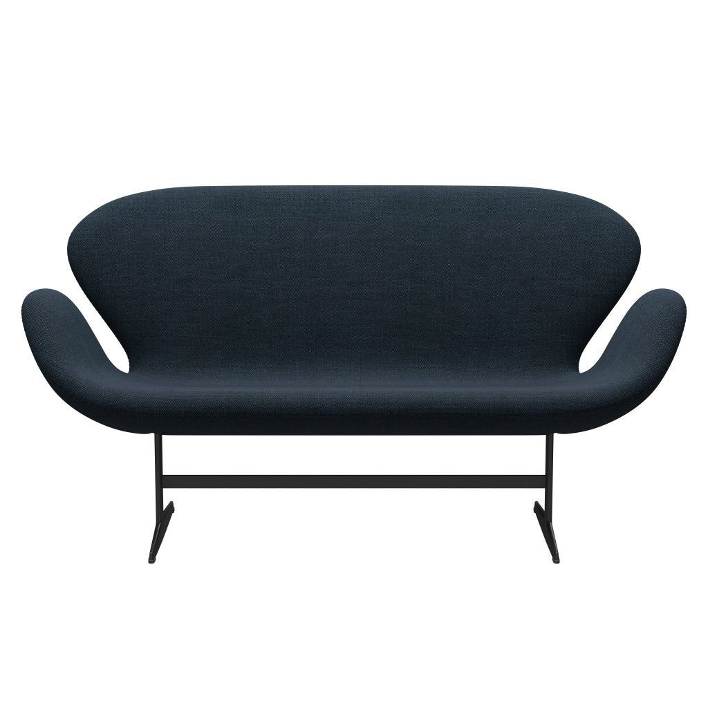 Fritz Hansen Swan Sofa 2-Sitzer, Warm Graphite/Sunniva Black/Navy