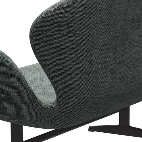 Fritz Hansen Swan Sofa 2-Sitzer, Warm Graphite/Sunniva Schwarz/Weiß