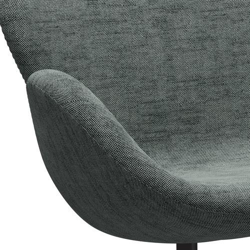 Fritz Hansen Swan Sofa 2-Sitzer, Warm Graphite/Sunniva Schwarz/Weiß