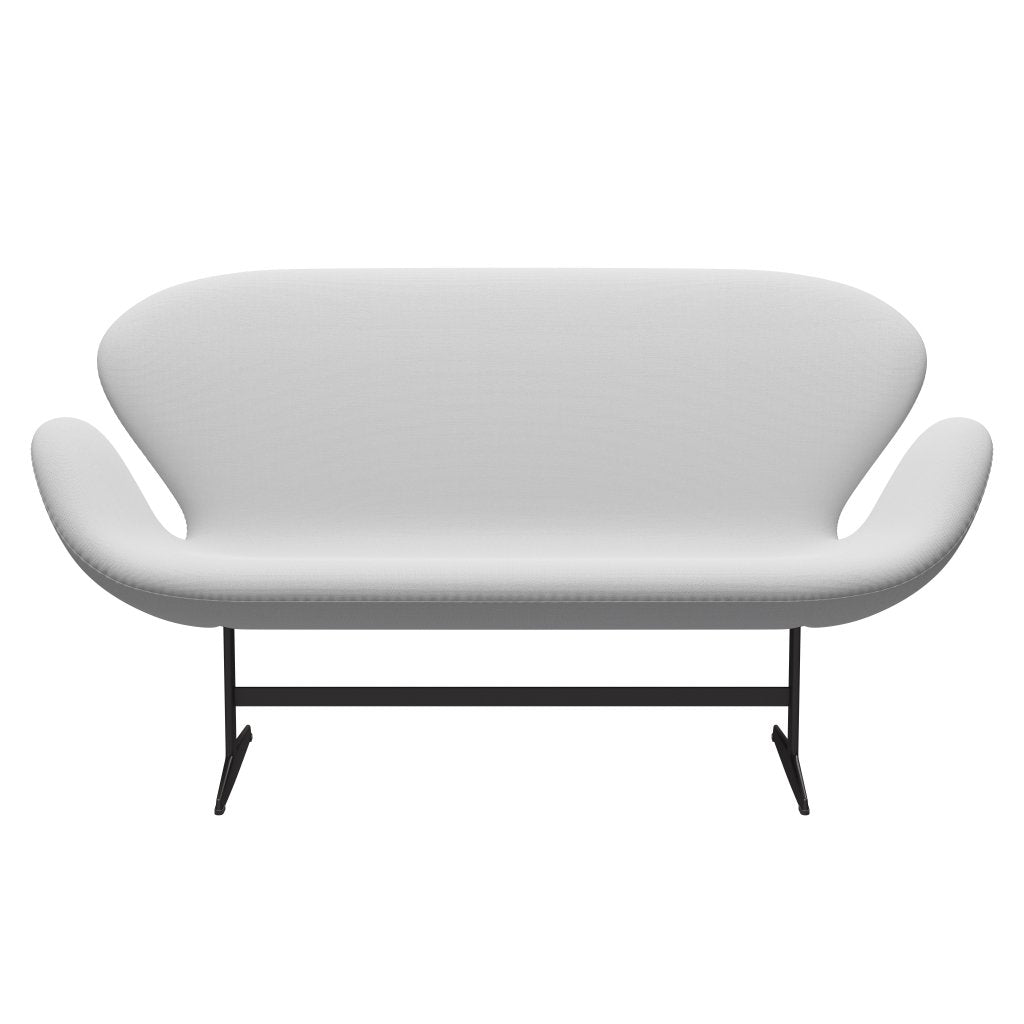 Fritz Hansen Swan Sofa 2-Sitzer, Warm Graphite/Sunniva Canvas Natural