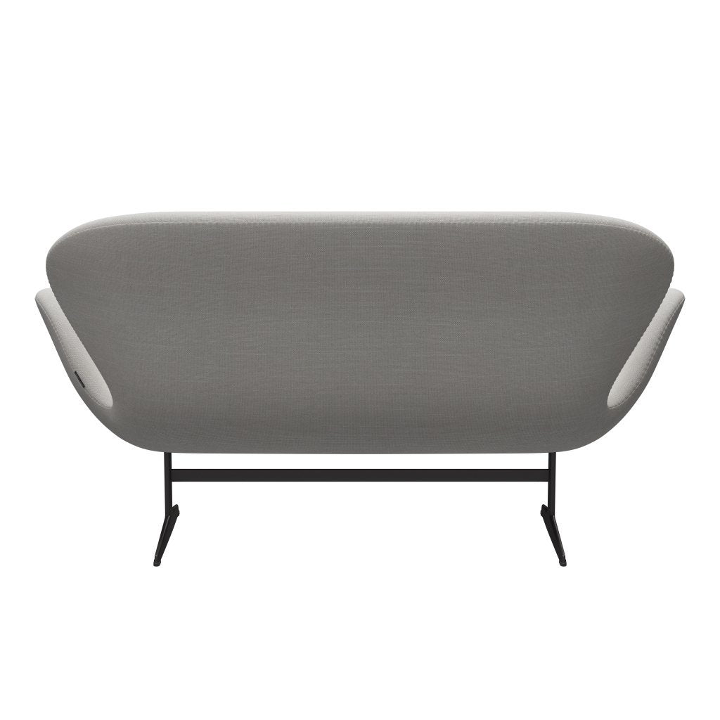 Fritz Hansen Swan Sofa 2-Sitzer, Warm Graphite/Sunniva Canvas Natural