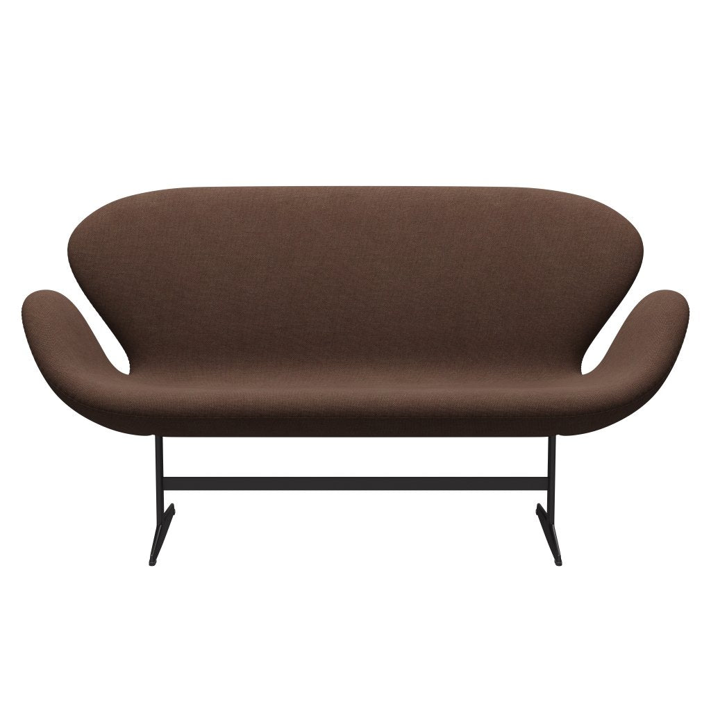 Fritz Hansen Swan Sofa 2-Sitzer, Warm Graphite/Sunniva Chocolate/Kastanie