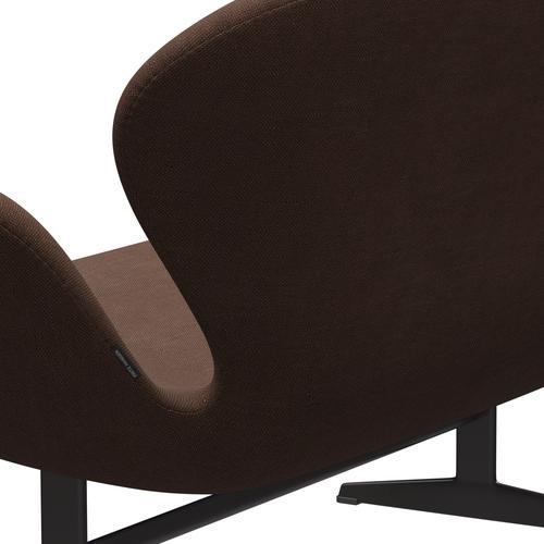 Fritz Hansen Swan Sofa 2-Sitzer, Warm Graphite/Sunniva Chocolate/Kastanie