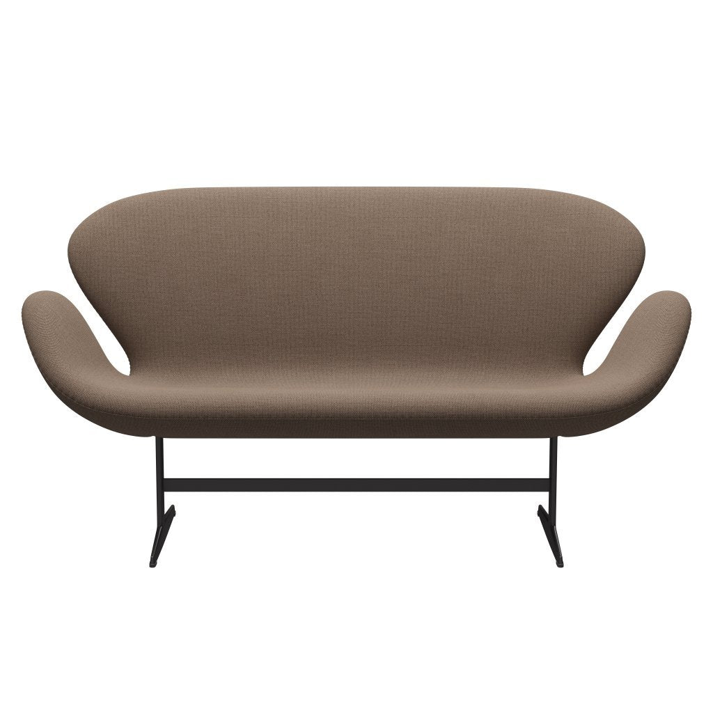 Fritz Hansen Swan Sofa 2-Sitzer, Warm Graphite/Sunniva Chocolate/Tan