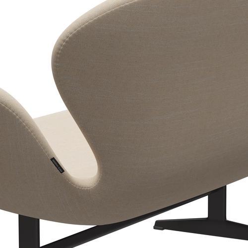 Fritz Hansen Swan Sofa 2-Sitzer, Warm Graphite/Sunniva Crème/Sand