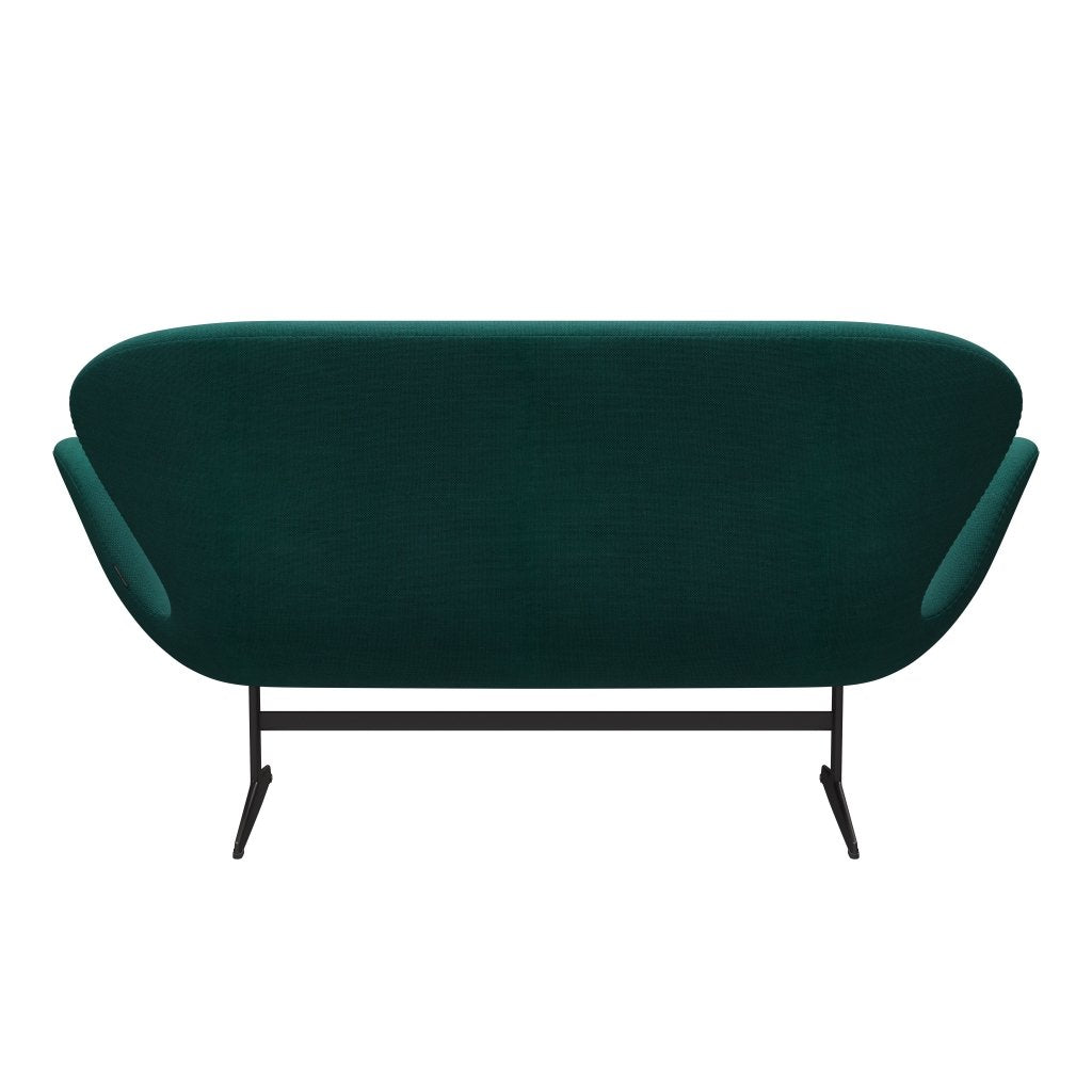 Fritz Hansen Swan Sofa 2-Sitzer, Warm Graphit/Sunniva Grün