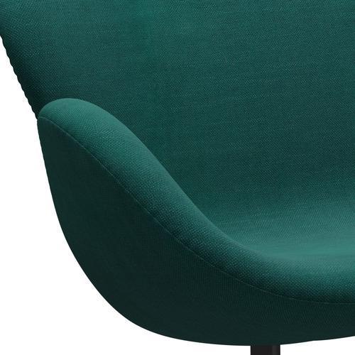 Fritz Hansen Swan Sofa 2-Sitzer, Warm Graphit/Sunniva Grün