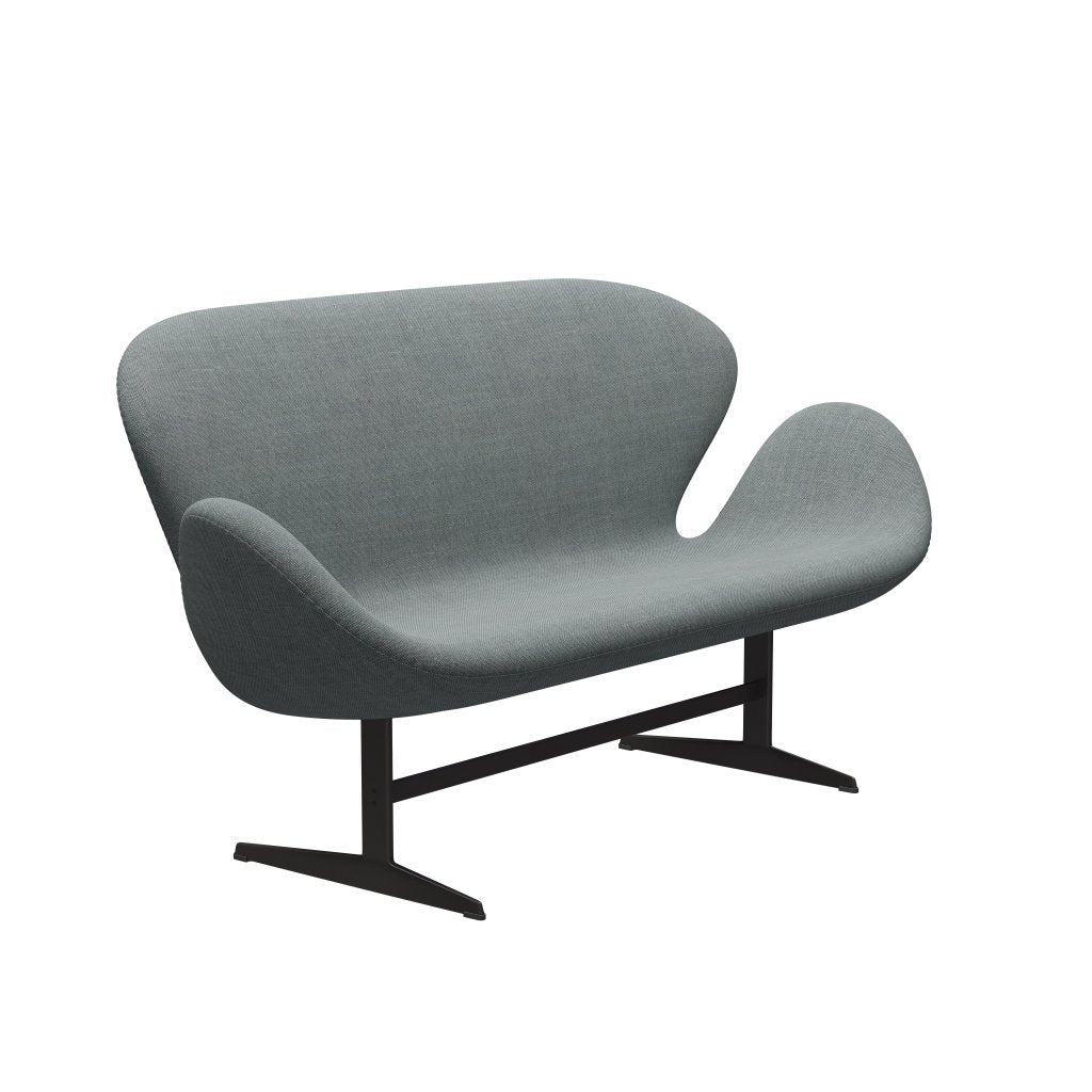 Fritz Hansen Swan Sofa 2-Sitzer, Warm Graphite/Sunniva Grey/Pale Green