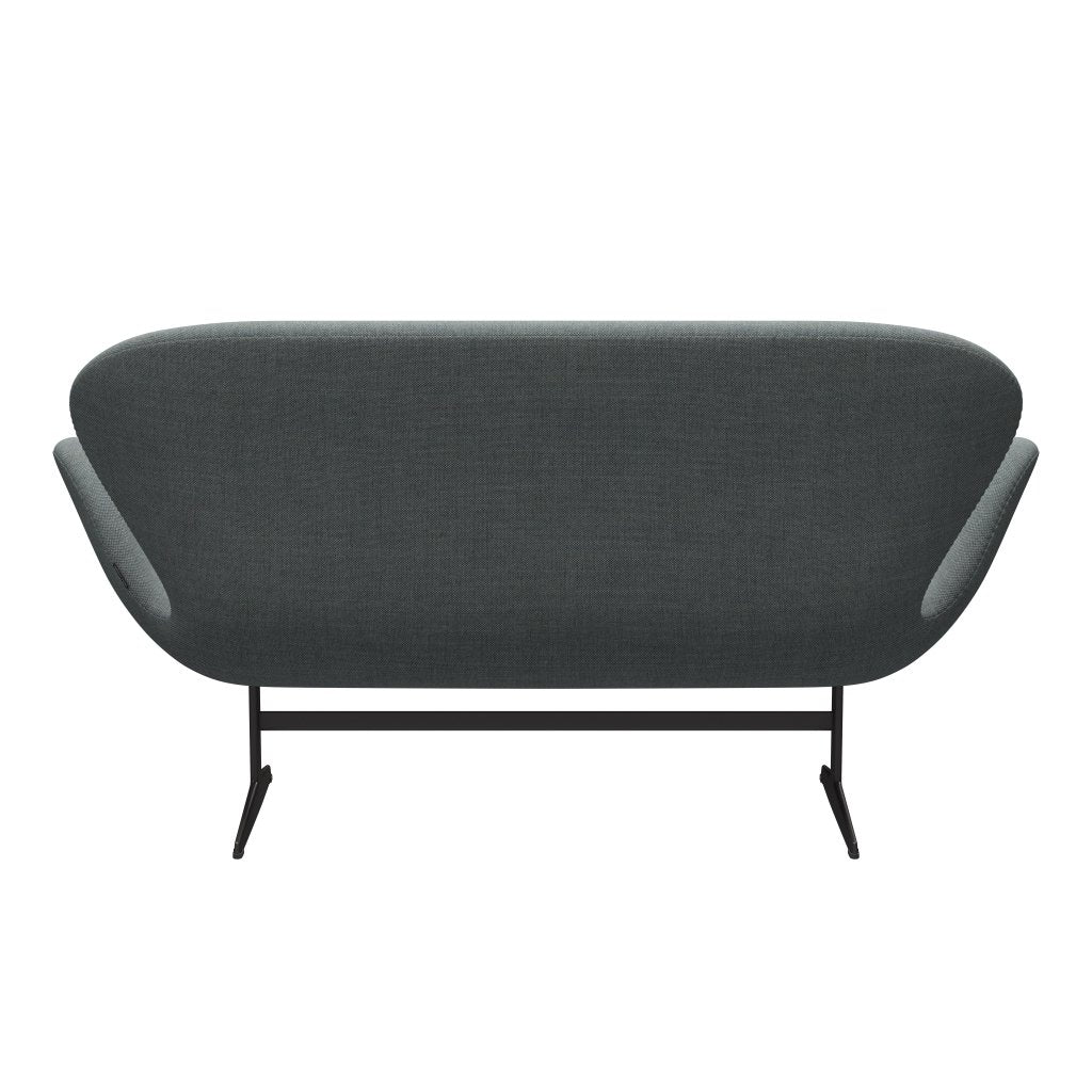 Fritz Hansen Swan Sofa 2-Sitzer, Warm Graphite/Sunniva Grey/Pale Green