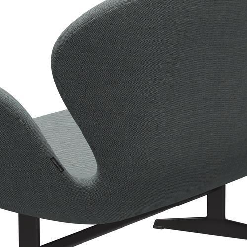 Fritz Hansen Swan Sofa 2-Sitzer, Warm Graphite/Sunniva Grey/Pale Green