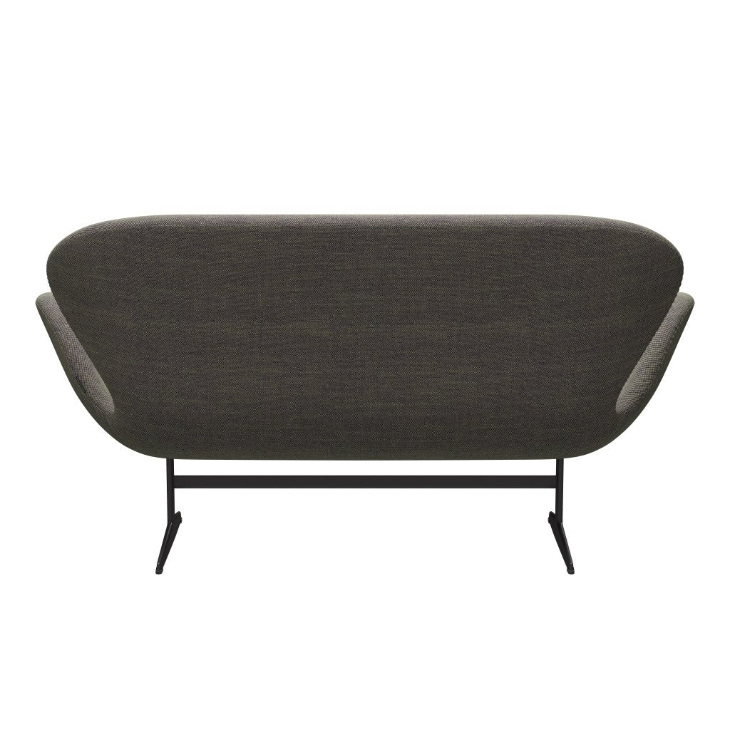 Fritz Hansen Swan Sofa 2-Sitzer, Warm Graphite/Sunniva Hellgrün/Violett