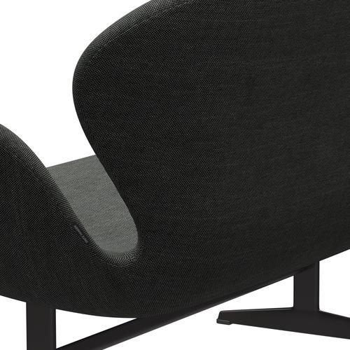 Fritz Hansen Swan Sofa 2-Sitzer, Warm Graphite/Sunniva Hellgrau/Dunkelgrau