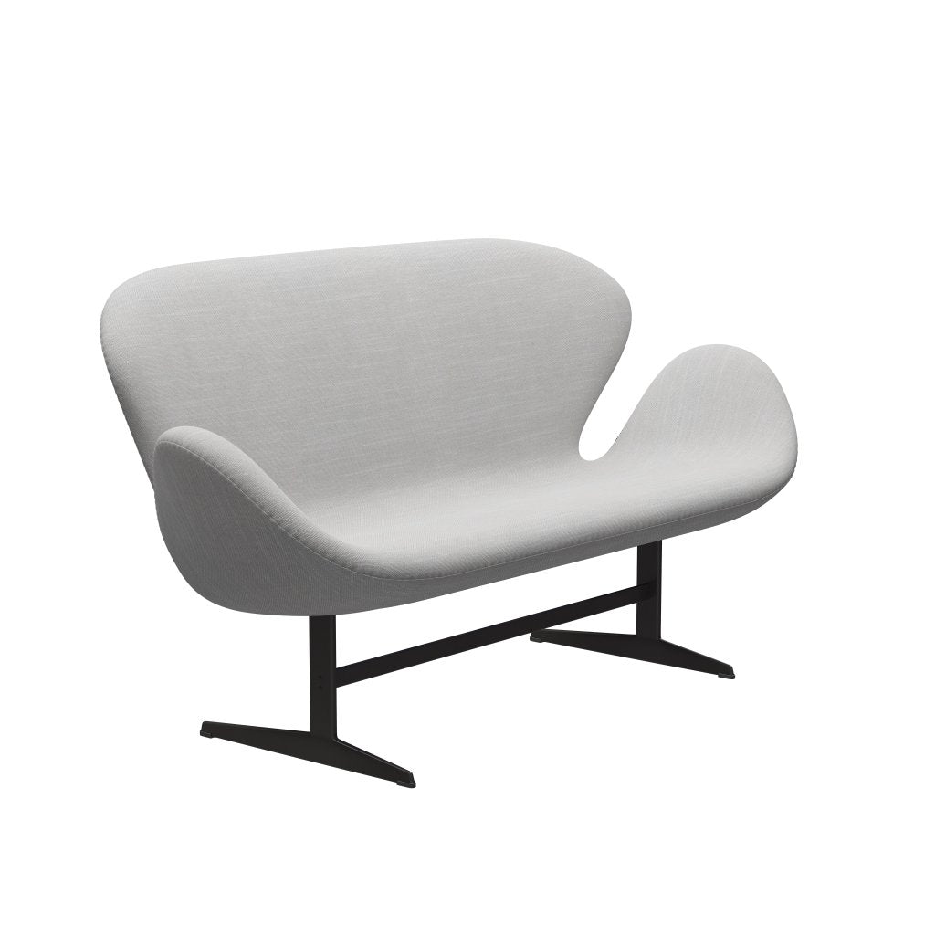 Fritz Hansen Swan Sofa 2-Sitzer, Warm Graphite/Sunniva Natural/Light Grey