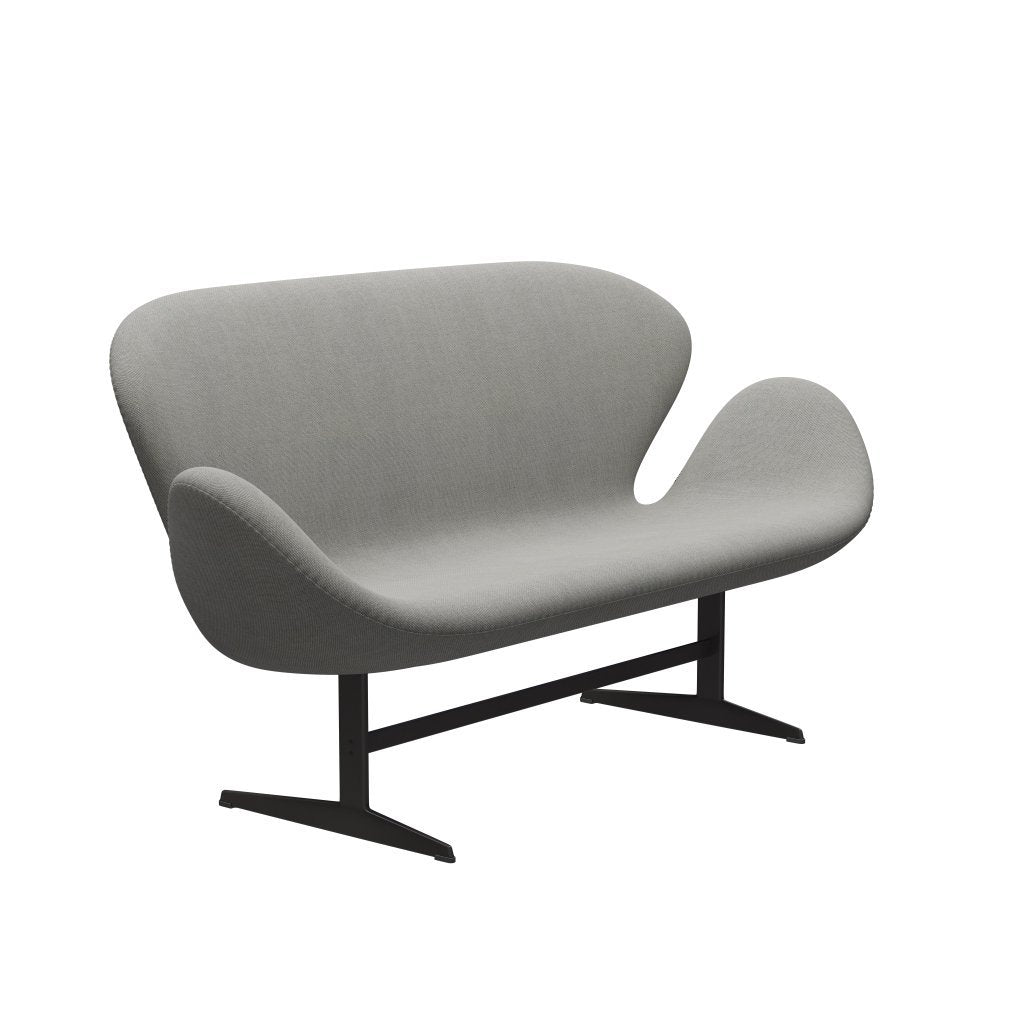 Fritz Hansen Swan Sofa 2-Sitzer, Warm Graphite/Sunniva Sand/Hell Grau