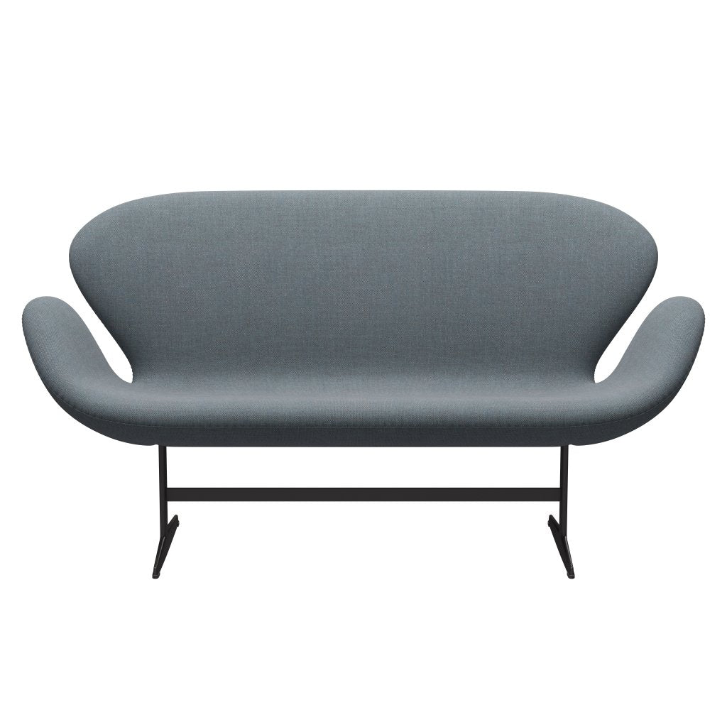 Fritz Hansen Swan Sofa 2-Sitzer, Warm Graphite/Sunniva Soft Blue