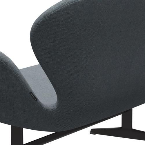 Fritz Hansen Swan Sofa 2-Sitzer, Warm Graphite/Sunniva Soft Blue