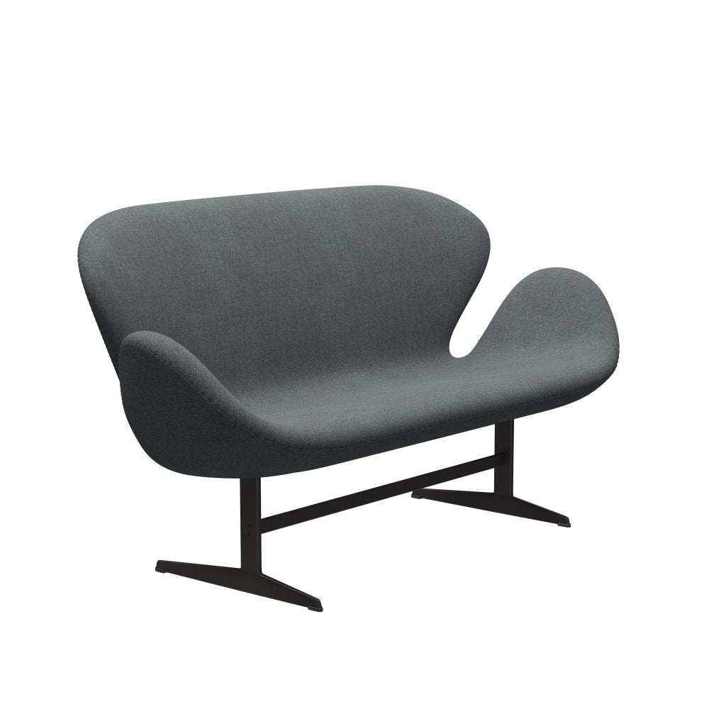 Fritz Hansen Swan Sofa 2-Sitzer, Warm Graphite/Sunniva Steel Grey