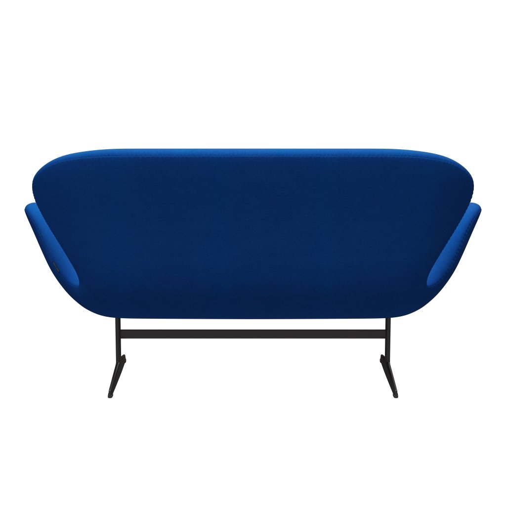 Fritz Hansen Swan -Sofa 2 -Sitzer, warmer Graphit/Tonus Blau