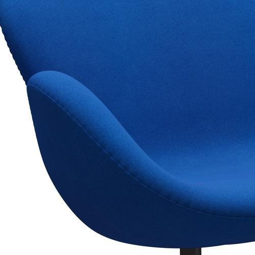 Fritz Hansen Swan -Sofa 2 -Sitzer, warmer Graphit/Tonus Blau