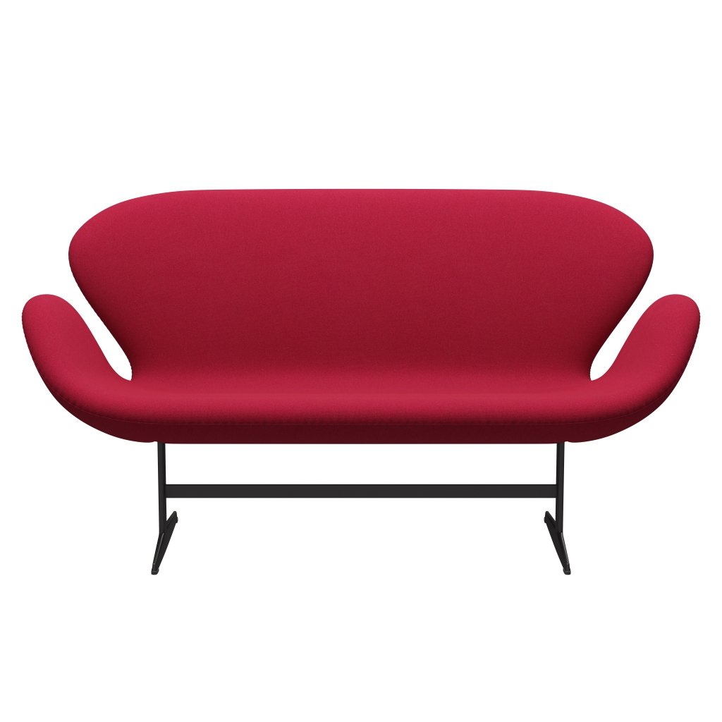 Fritz Hansen Swan Sofa 2-Sitzer, Warm Graphite/Tonus Cherry