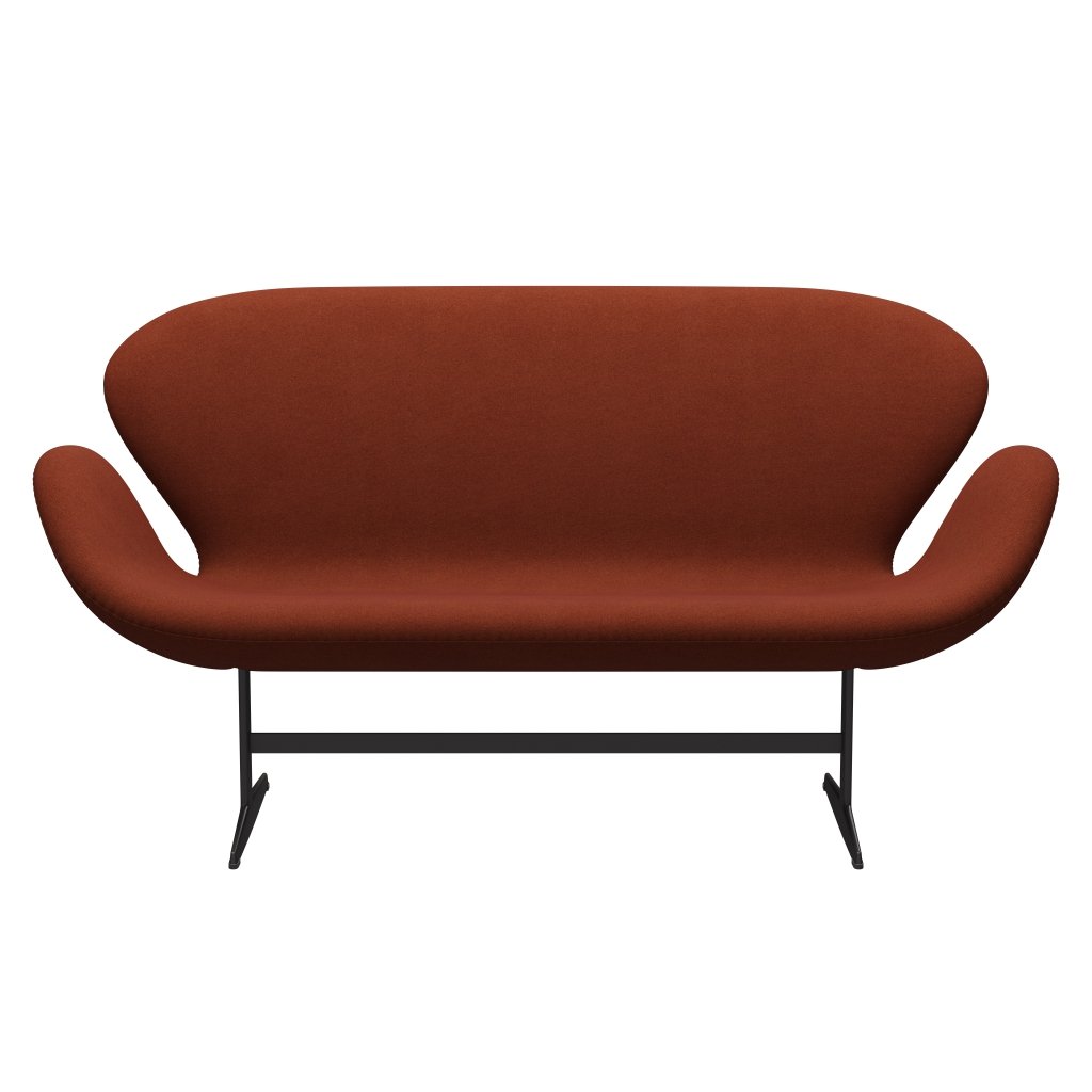 Fritz Hansen Swan Sofa 2-Sitzer, Warm Graphit/Tonus Rost