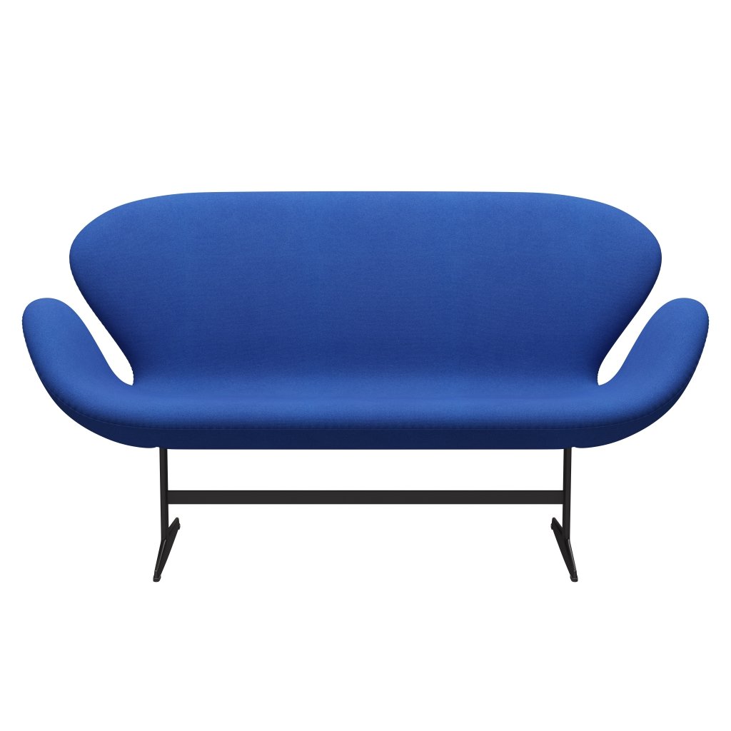 Fritz Hansen Swan -Sofa 2 -Sitzer, warmer Graphit/Tonus Lavendelblau