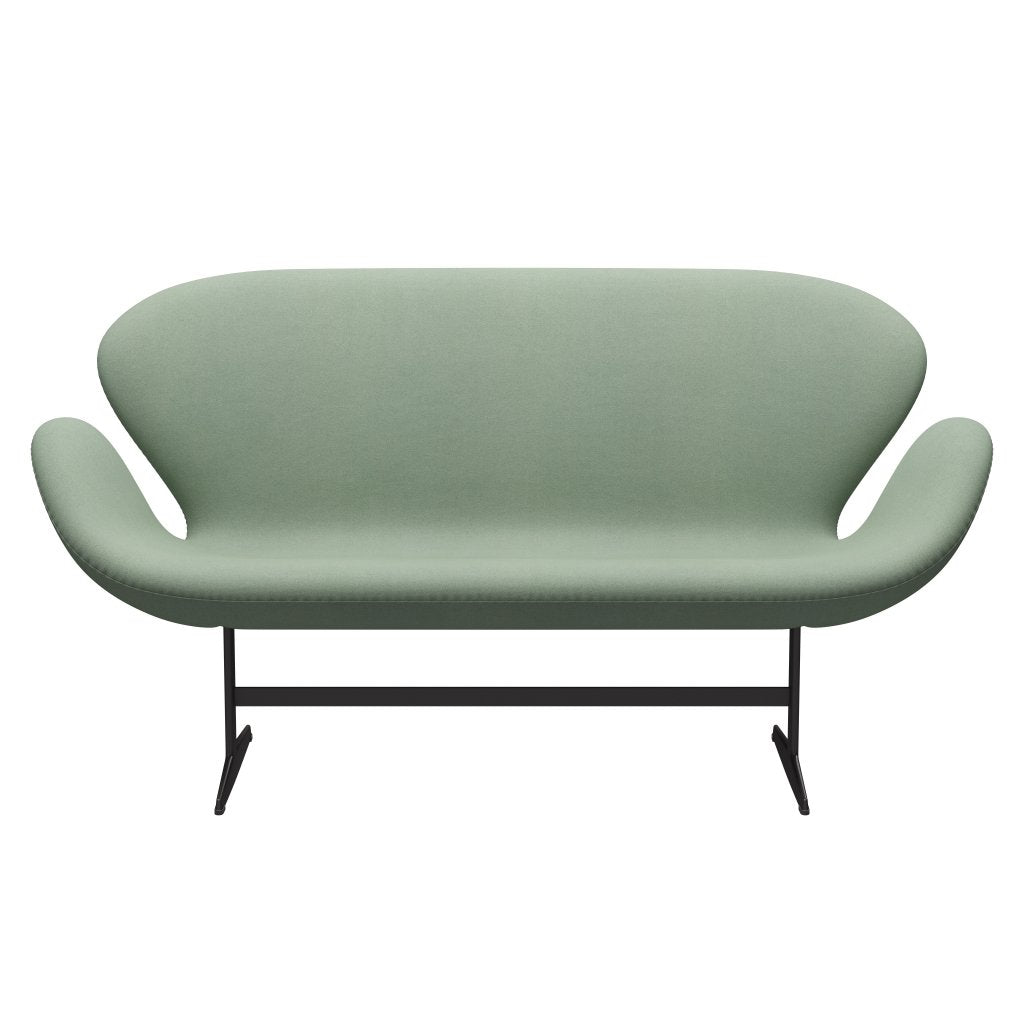 Fritz Hansen Swan Sofa 2-Sitzer, Warm Graphite/Tonus Mint Green