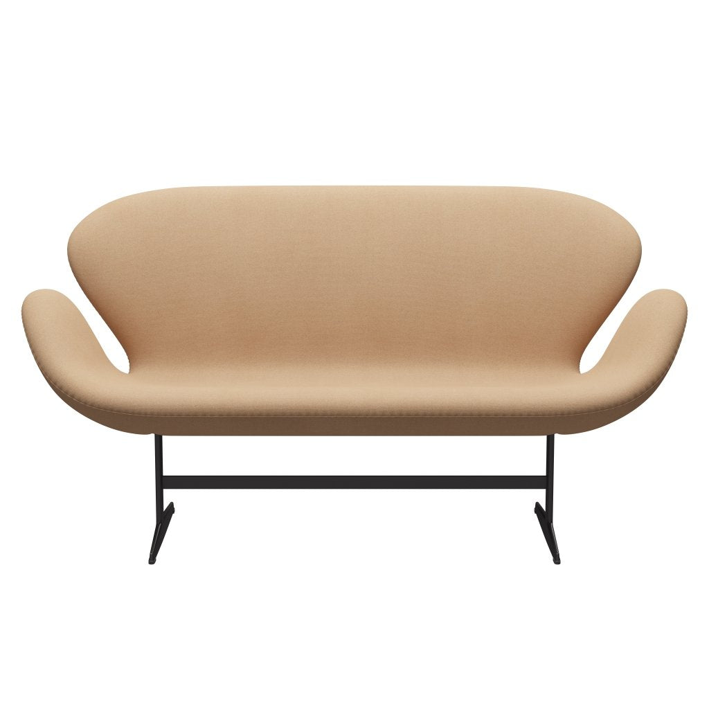 Fritz Hansen Swan -Sofa 2 -Sitzer, warmer Graphit/Tonus warmer Beige