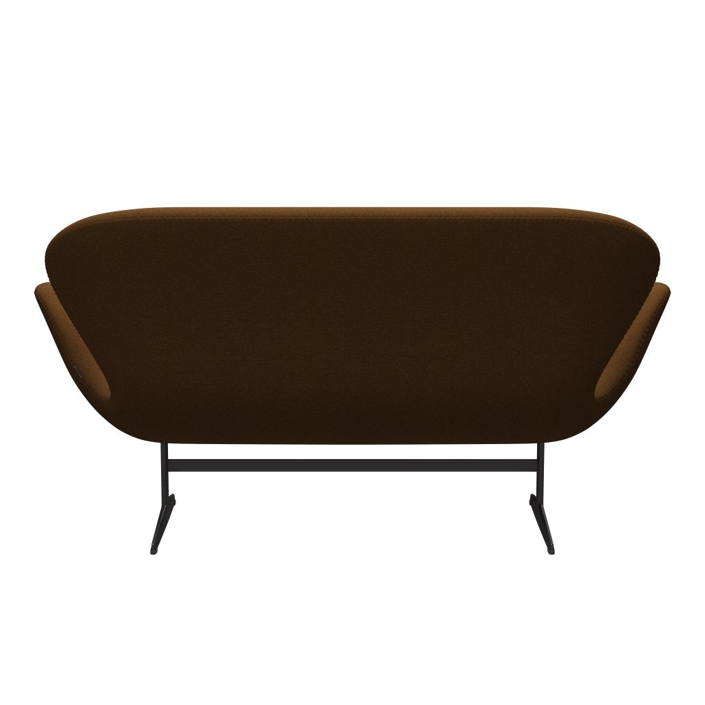 Fritz Hansen Swan -Sofa 2 -Sitzer, warmer Graphit/Tonus warmes Braun (364)