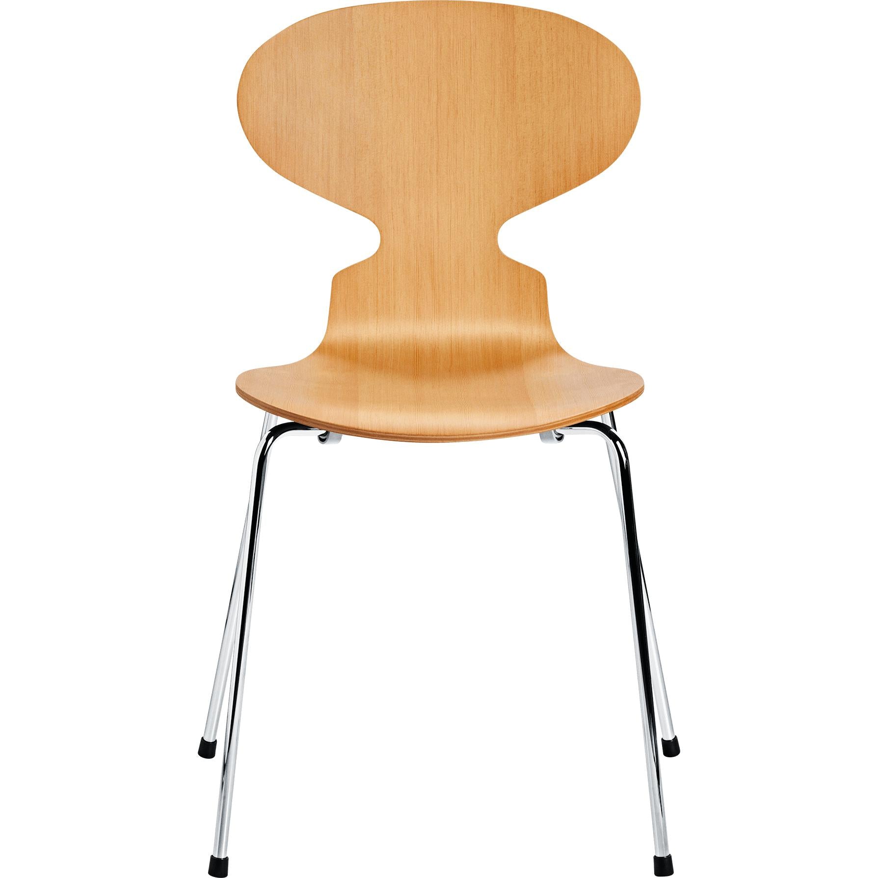 Fritz Hansen Der Ameisenstuhl Furnier 4-beinig, Oregon Pine