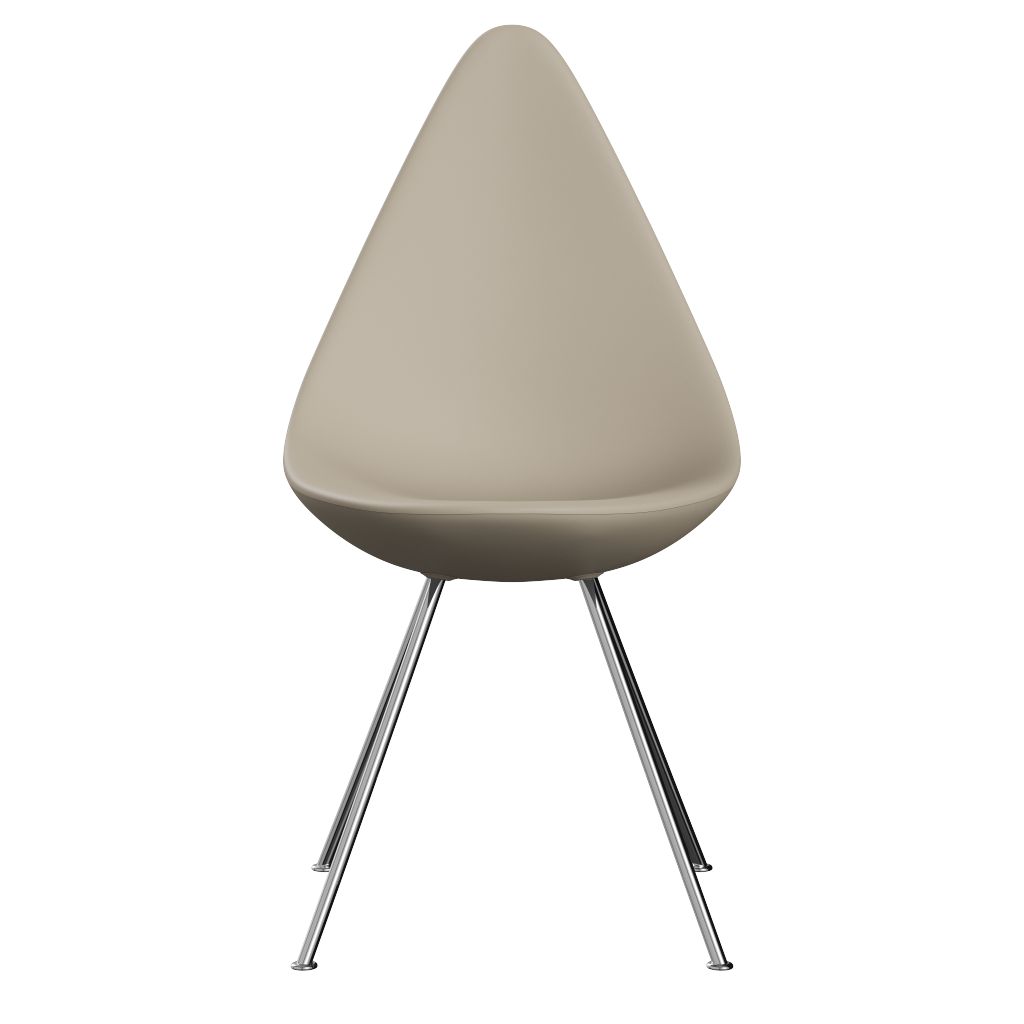 Fritz Hansen The Drop Chair, Chrom/Hellbeige