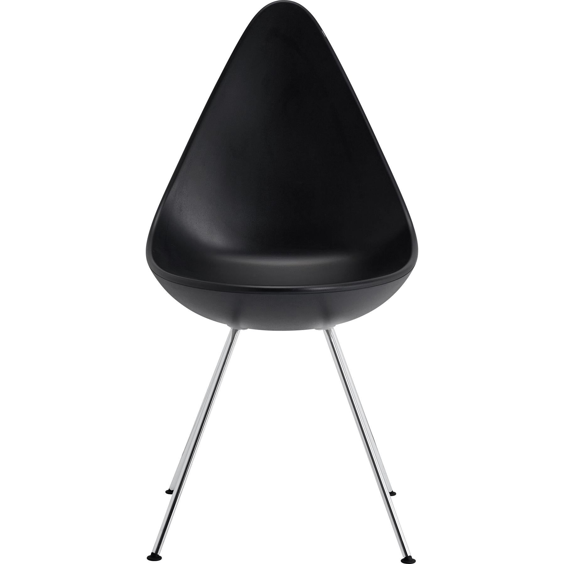 Fritz Hansen The Drop Chair Kunststoff, Schwarz