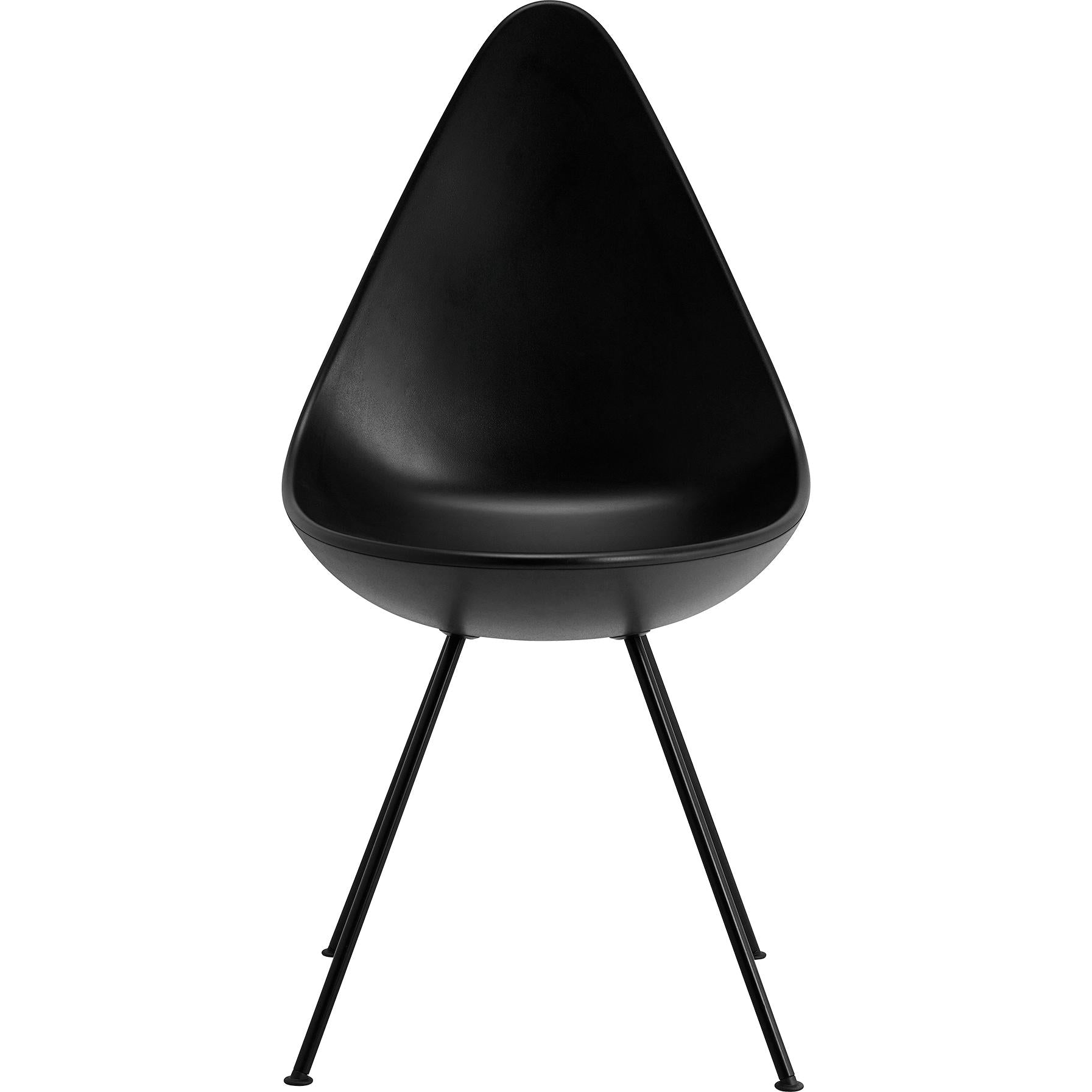 Fritz Hansen The Drop Chair Kunststoff Monochrom, Schwarz