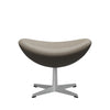 Fritz Hansen The Egg Footstool Leather, Silver Grey/Essential Light Grey