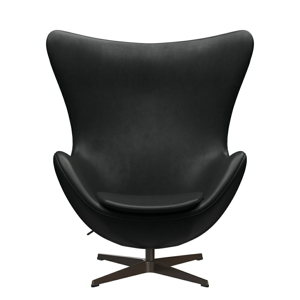 Fritz Hansen Der Eier Lounge Stuhl, braune Bronze/Grace Black