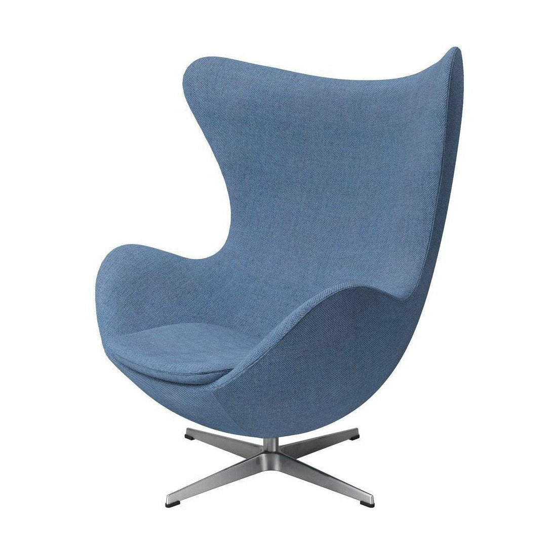 Fritz Hansen The Egg Lounge Chair Stoff, Blau