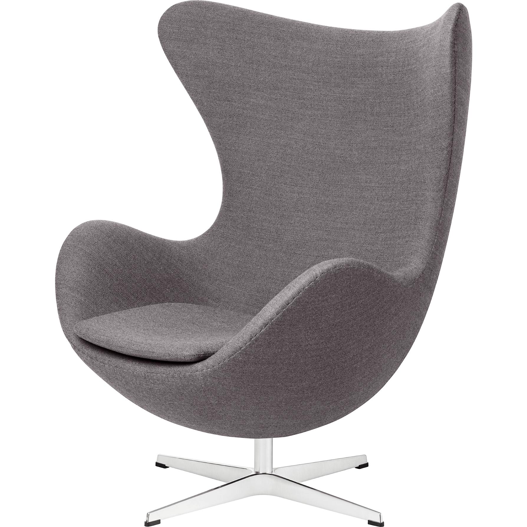 Fritz Hansen The Egg Lounge Chair Stoff, Capture Dunkelgrau