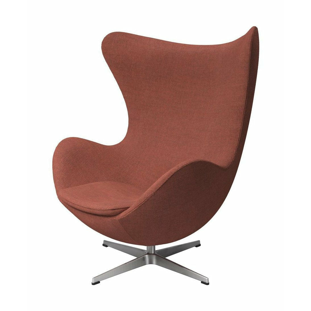 Fritz Hansen The Egg Lounge Chair Stoff, Korallenrot