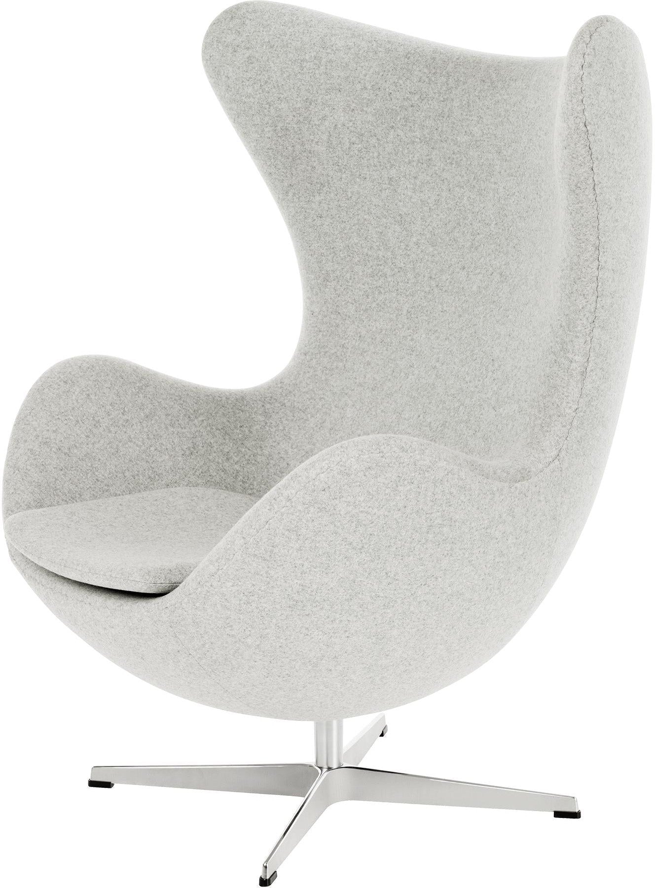 [product_category]-Fritz Hansen The Egg Lounge Chair Fabric, Divina Melange Light Grey-Fritz Hansen-3316-120-FRI-1