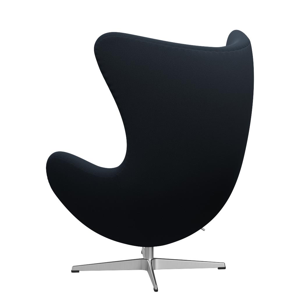 Fritz Hansen De eierlounge stoel, stof, Fritz Hansen Blauw