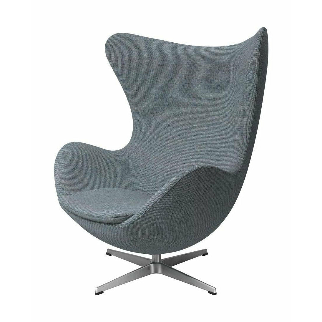 Fritz Hansen The Egg Lounge Chair Stoff, Hellblau