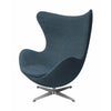  The Egg Lounge Chair Fabric Natural/Light Blue