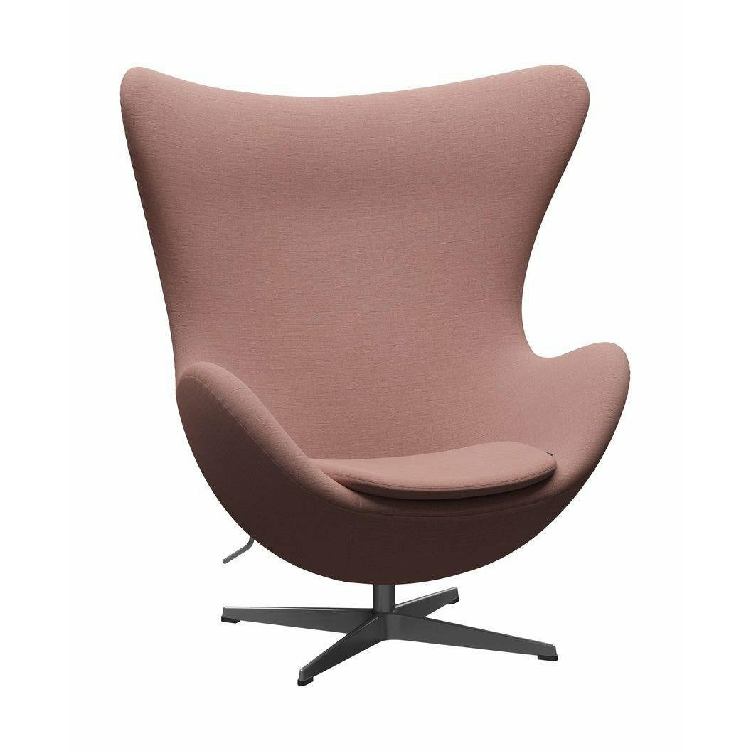 Fritz Hansen The Egg Lounge Chair Stoff, Silbergrau/Christianshavn 1131 Rot