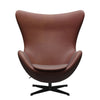 Fritz Hansen De eierlounge stoel, Grace Chestnut Leather Anniversary Collection