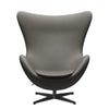 Fritz Hansen The Egg Lounge Chair Leder, Schwarz/Essential Lava