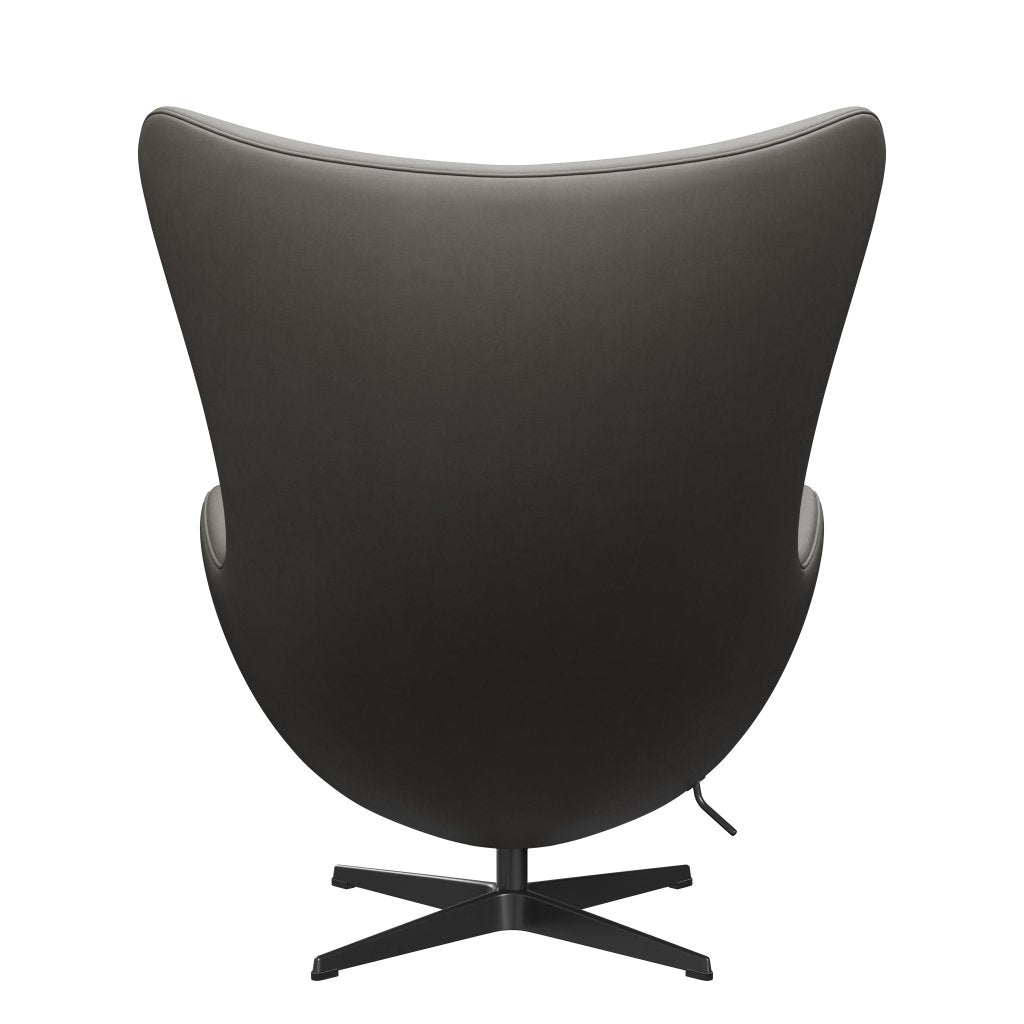 Fritz Hansen The Egg Lounge Chair Leder, Schwarz/Essential Lava